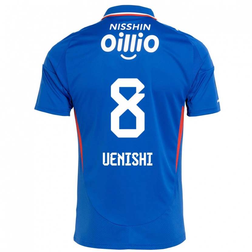 Danxen Kinder Haruki Uenishi #8 Königsblau Weiß Heimtrikot Trikot 2025/26 T-Shirt Österreich