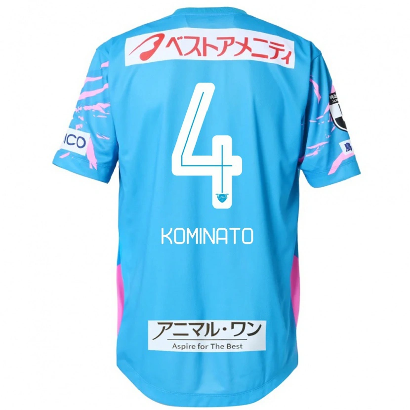 Danxen Kinder Yuya Kominato #4 Blau Rosa Heimtrikot Trikot 2025/26 T-Shirt Österreich