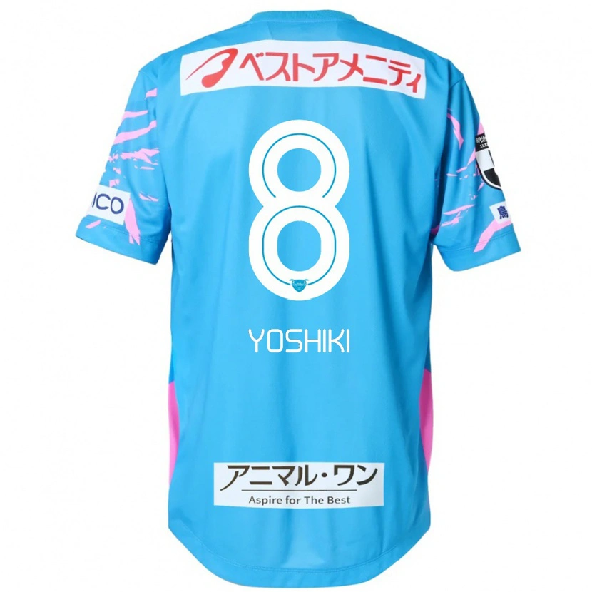 Danxen Kinder Yoshiki Narahara #8 Blau Rosa Heimtrikot Trikot 2025/26 T-Shirt Österreich