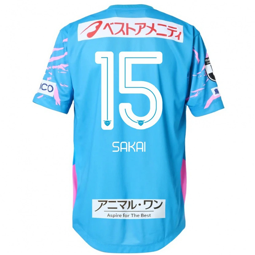 Danxen Kinder Noriyoshi Sakai #15 Blau Rosa Heimtrikot Trikot 2025/26 T-Shirt Österreich