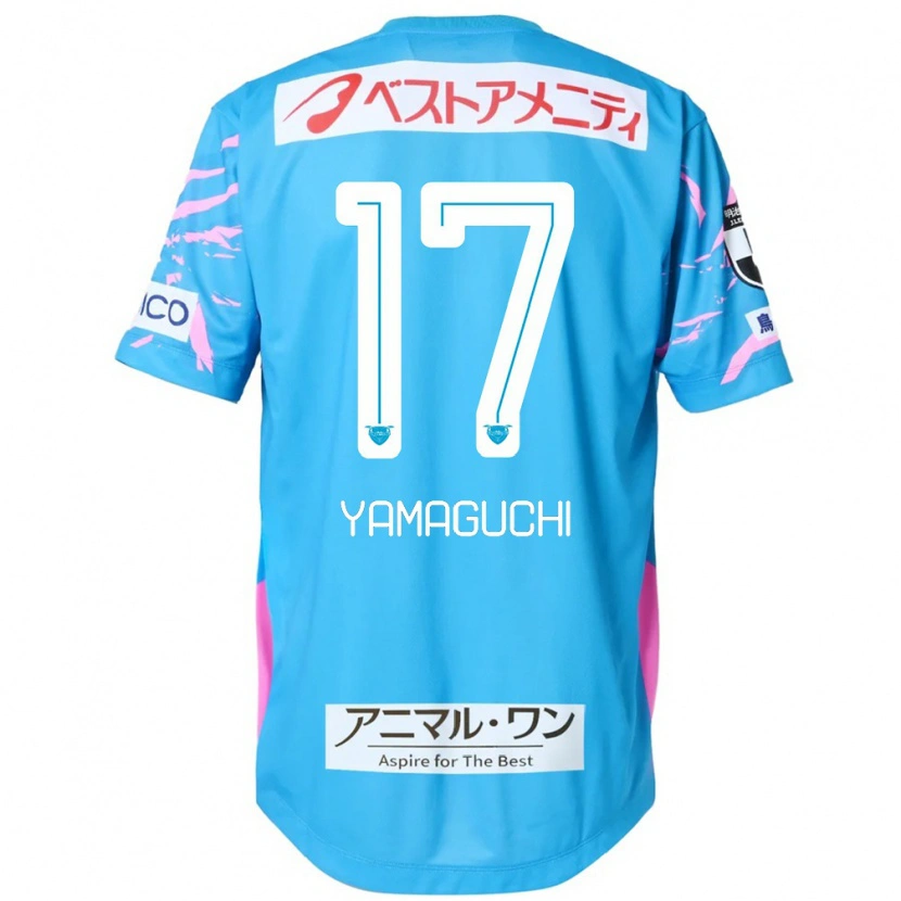 Danxen Kinder Hikaru Yamaguchi #17 Blau Rosa Heimtrikot Trikot 2025/26 T-Shirt Österreich