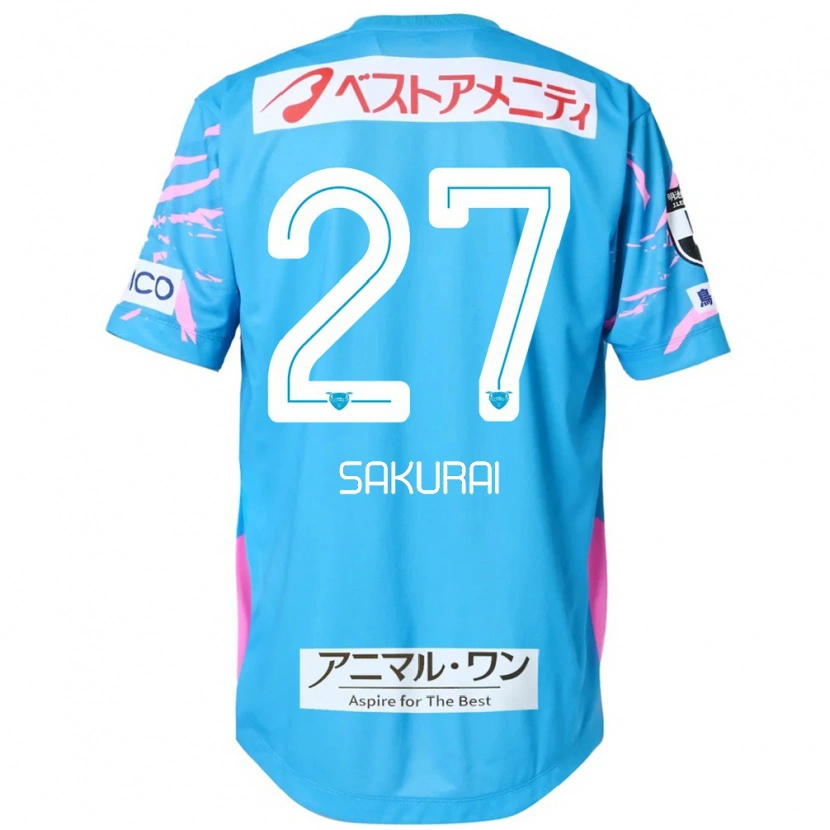 Danxen Kinder Tatsunori Sakurai #27 Blau Rosa Heimtrikot Trikot 2025/26 T-Shirt Österreich