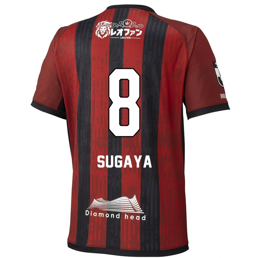 Danxen Kinder Shuto Sugaya #8 Rot Schwarz Heimtrikot Trikot 2025/26 T-Shirt Österreich