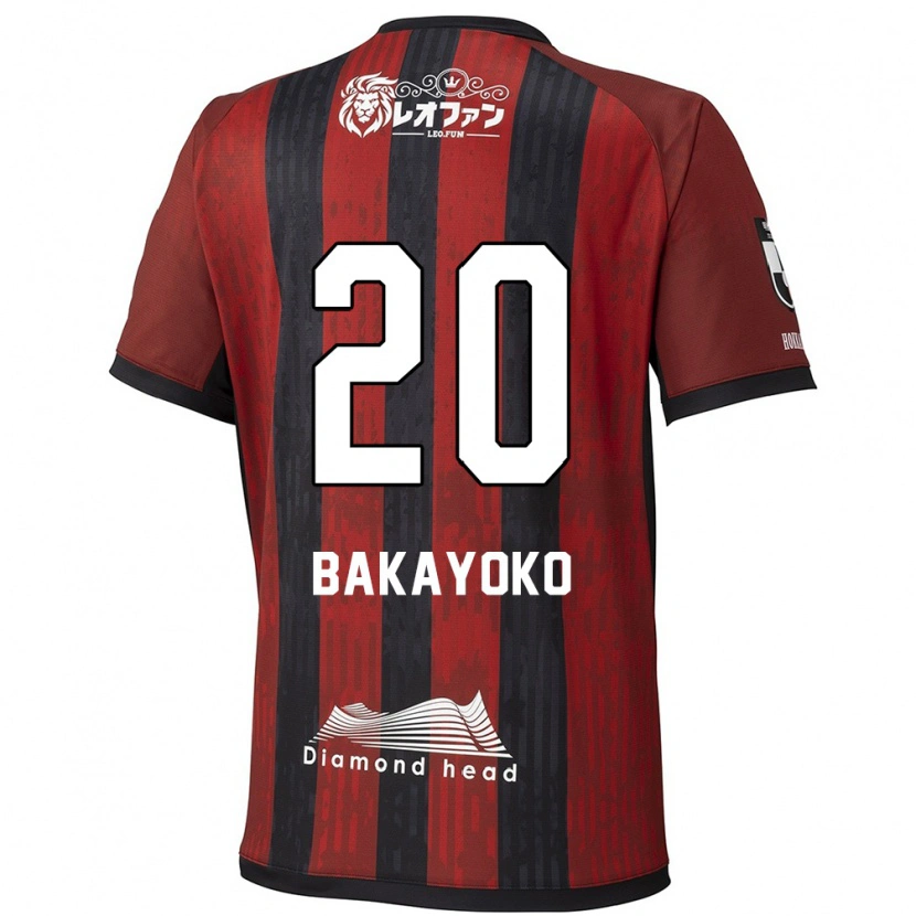 Danxen Kinder Amadou Bakayoko #20 Rot Schwarz Heimtrikot Trikot 2025/26 T-Shirt Österreich
