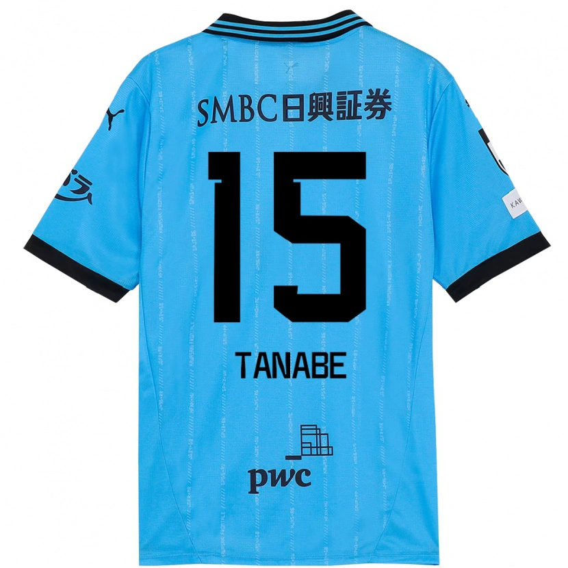 Danxen Kinder Shuto Tanabe #15 Himmelblau Schwarz Heimtrikot Trikot 2025/26 T-Shirt Österreich