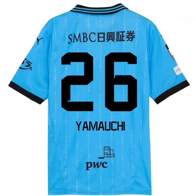 Danxen Kinder Hinata Yamauchi #26 Himmelblau Schwarz Heimtrikot Trikot 2025/26 T-Shirt Österreich
