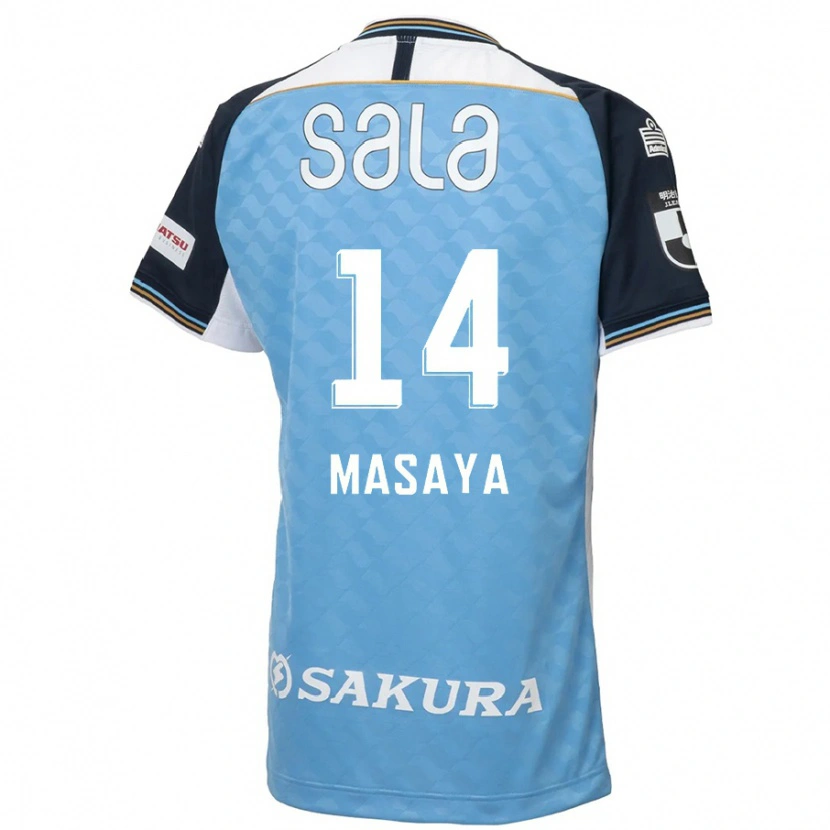 Danxen Kinder Masaya Matsumoto #14 Himmelblau Schwarz Heimtrikot Trikot 2025/26 T-Shirt Österreich