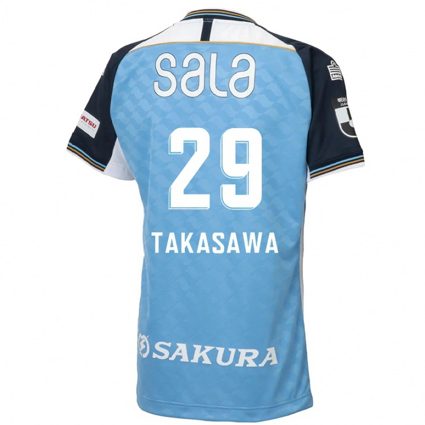 Danxen Kinder Kaito Takasawa #29 Himmelblau Schwarz Heimtrikot Trikot 2025/26 T-Shirt Österreich