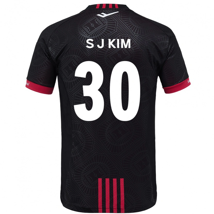Danxen Kinder Ju-Sung Kim #30 Schwarz Rot Heimtrikot Trikot 2025/26 T-Shirt Österreich