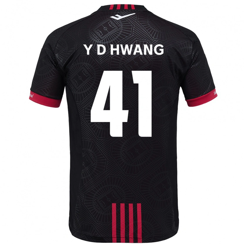 Danxen Kinder Do-Yoon Hwang #41 Schwarz Rot Heimtrikot Trikot 2025/26 T-Shirt Österreich