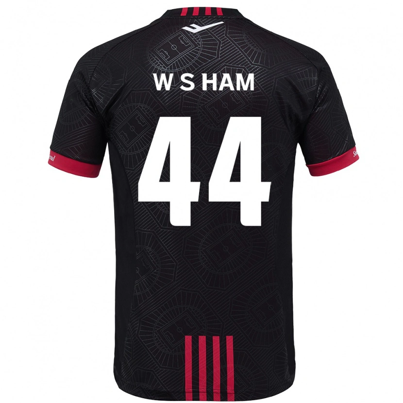 Danxen Kinder Sun-Woo Ham #44 Schwarz Rot Heimtrikot Trikot 2025/26 T-Shirt Österreich