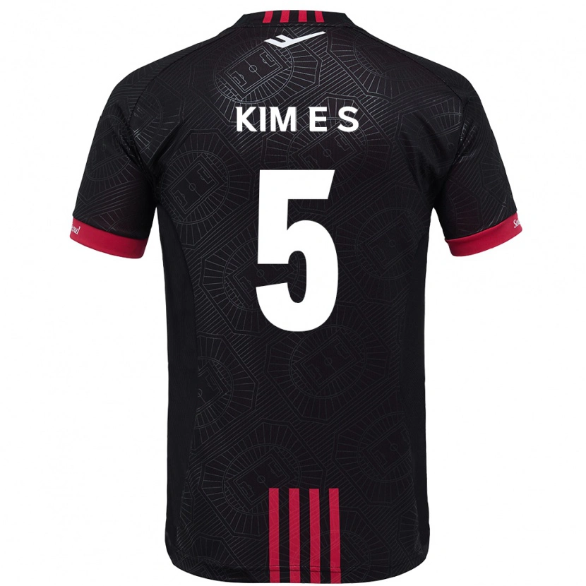 Danxen Kinder Kim Eun-Sol #5 Schwarz Rot Heimtrikot Trikot 2025/26 T-Shirt Österreich
