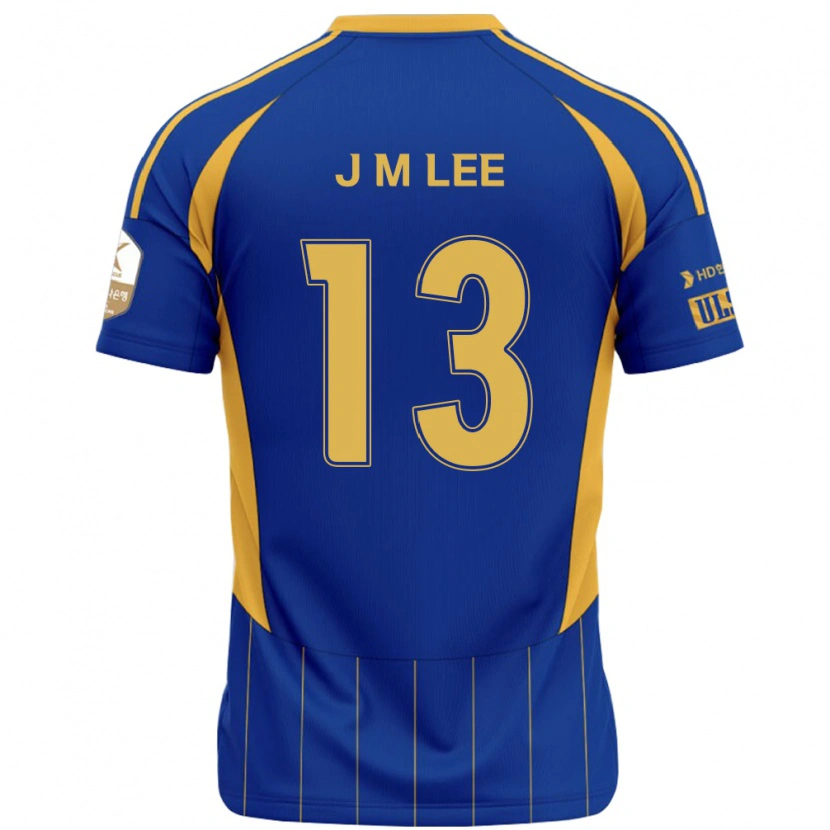 Danxen Kinder Myung-Jae Lee #13 Königsblau Gelb Heimtrikot Trikot 2025/26 T-Shirt Österreich