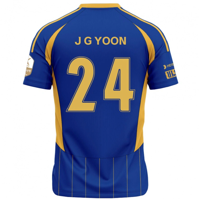 Danxen Kinder Jong-Gyu Yoon #24 Königsblau Gelb Heimtrikot Trikot 2025/26 T-Shirt Österreich