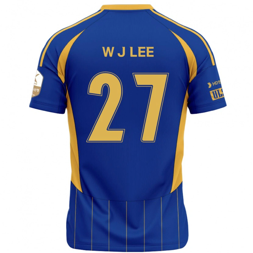 Danxen Kinder Ji-Woo Lee #27 Königsblau Gelb Heimtrikot Trikot 2025/26 T-Shirt Österreich