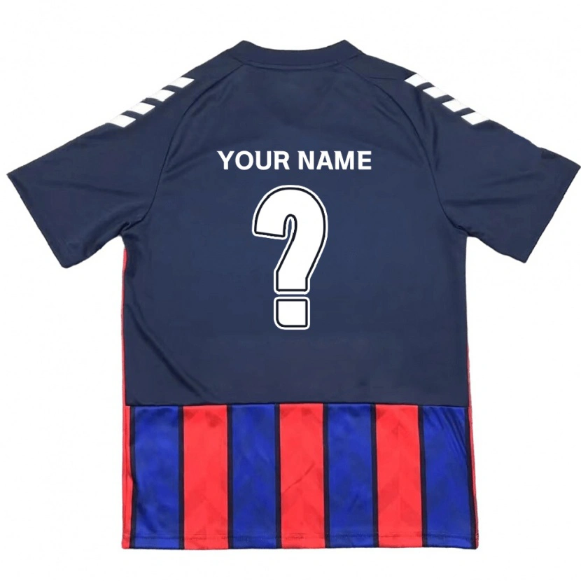 Danxen Kinder Ihren Namen #0 Königsblau Rot Heimtrikot Trikot 2025/26 T-Shirt Österreich