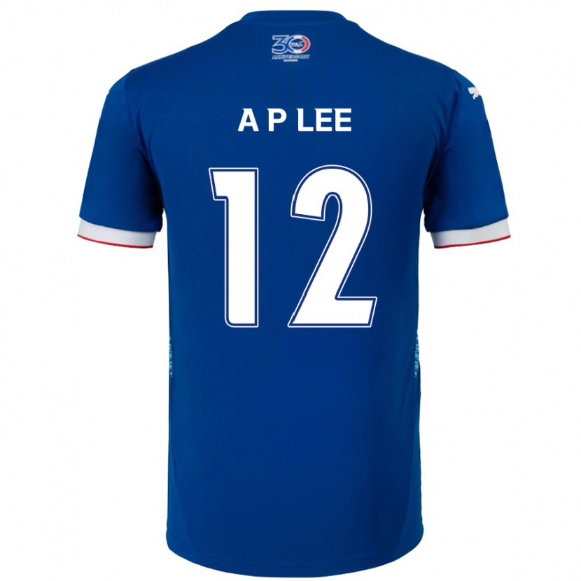 Danxen Kinder Pyeong-An Lee #12 Königsblau Weiß Heimtrikot Trikot 2025/26 T-Shirt Österreich