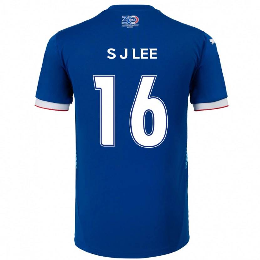 Danxen Kinder Jong-Sung Lee #16 Königsblau Weiß Heimtrikot Trikot 2025/26 T-Shirt Österreich