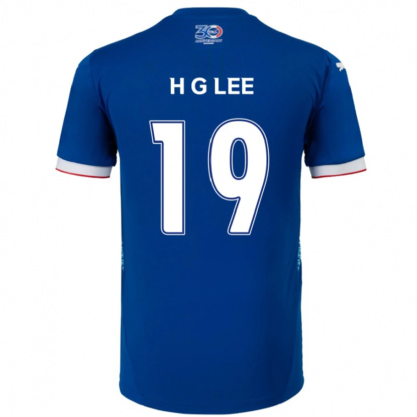 Danxen Kinder Geon-Hee Lee #19 Königsblau Weiß Heimtrikot Trikot 2025/26 T-Shirt Österreich
