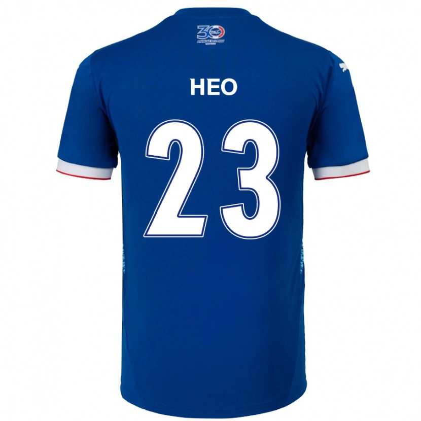 Danxen Kinder Hwan Heo #23 Königsblau Weiß Heimtrikot Trikot 2025/26 T-Shirt Österreich