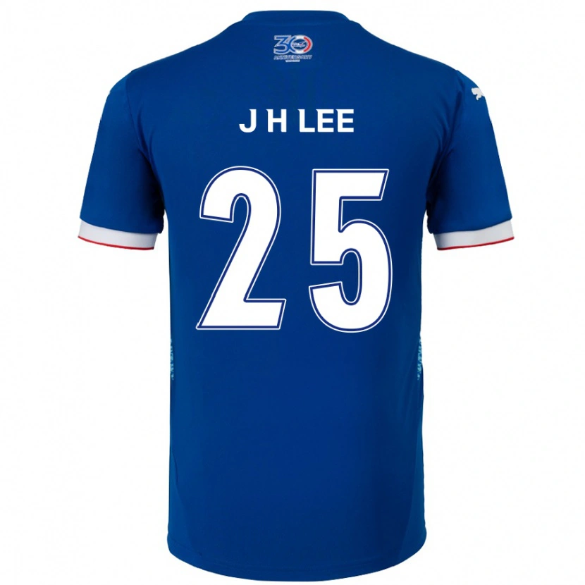 Danxen Kinder Jin-Hyuk Lee #25 Königsblau Weiß Heimtrikot Trikot 2025/26 T-Shirt Österreich