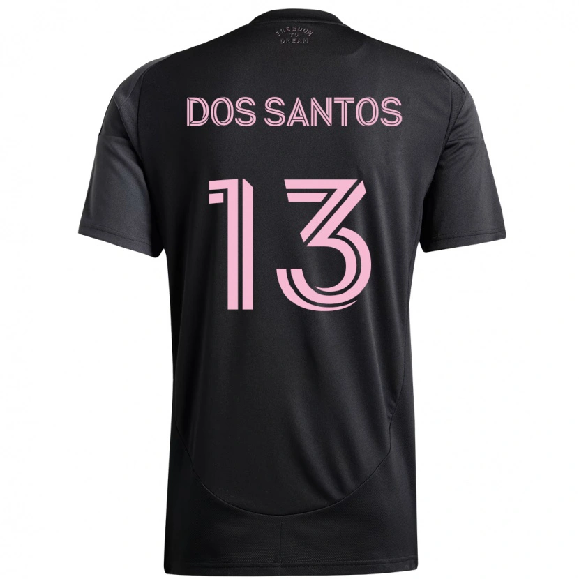 Danxen Kinder Cj Dos Santos #13 Schwarz Rosa Auswärtstrikot Trikot 2025/26 T-Shirt Österreich