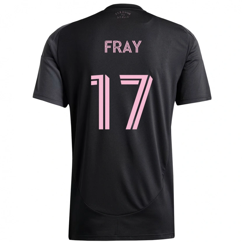 Danxen Kinder Ian Fray #17 Schwarz Rosa Auswärtstrikot Trikot 2025/26 T-Shirt Österreich
