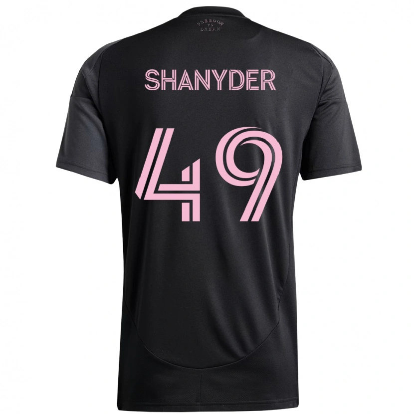 Danxen Kinder Shanyder Borgelin #49 Schwarz Rosa Auswärtstrikot Trikot 2025/26 T-Shirt Österreich
