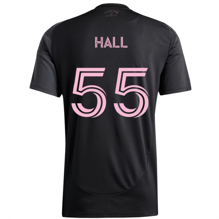 Danxen Kinder Tyler Hall #55 Schwarz Rosa Auswärtstrikot Trikot 2025/26 T-Shirt Österreich