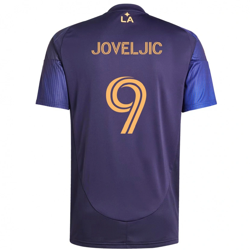 Danxen Kinder Dejan Joveljic #9 Lila Blau Auswärtstrikot Trikot 2025/26 T-Shirt Österreich