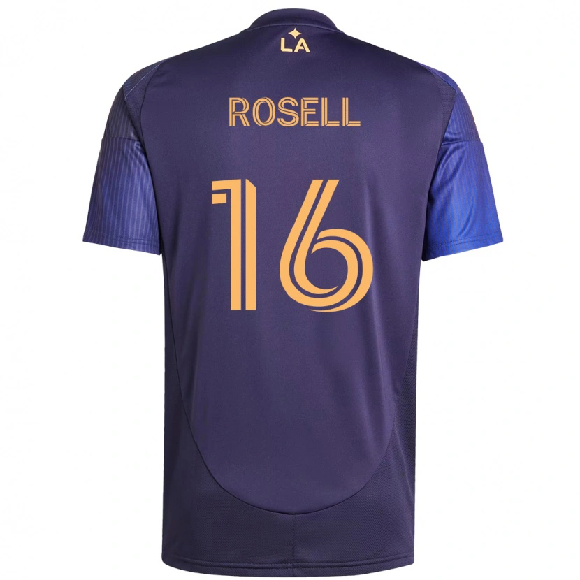 Danxen Kinder Uri Rosell #16 Lila Blau Auswärtstrikot Trikot 2025/26 T-Shirt Österreich