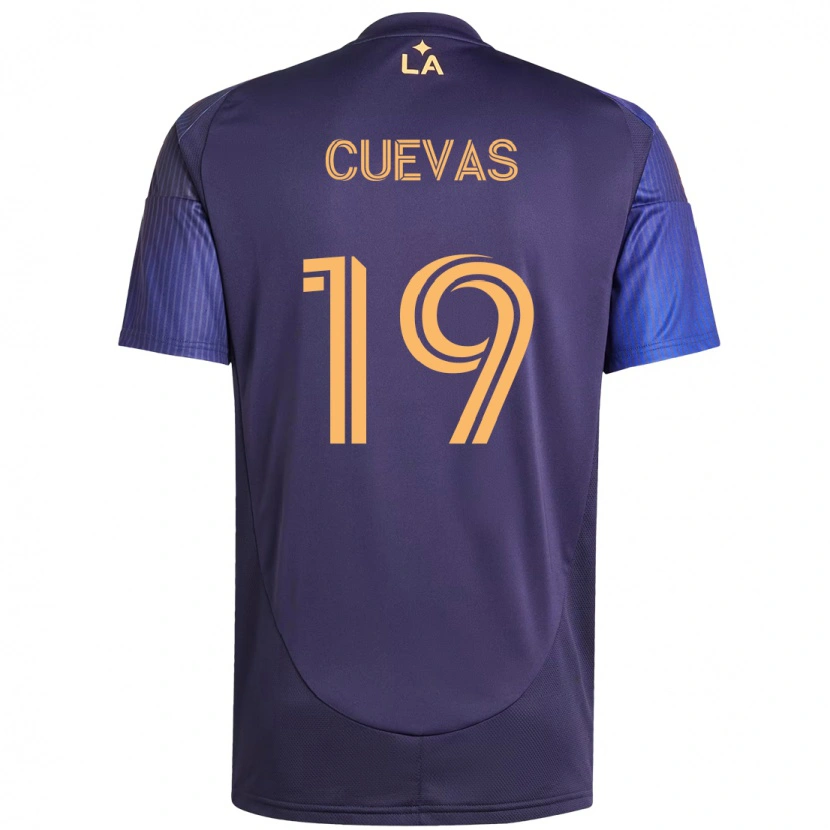 Danxen Kinder Mauricio Cuevas #19 Lila Blau Auswärtstrikot Trikot 2025/26 T-Shirt Österreich