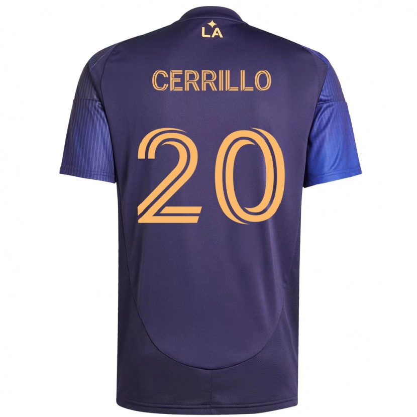 Danxen Kinder Edwin Cerrillo #20 Lila Blau Auswärtstrikot Trikot 2025/26 T-Shirt Österreich