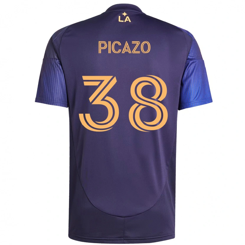 Danxen Kinder Axel Picazo #38 Lila Blau Auswärtstrikot Trikot 2025/26 T-Shirt Österreich