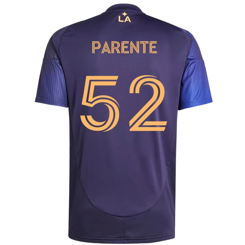 Danxen Kinder Isaiah Parente #52 Lila Blau Auswärtstrikot Trikot 2025/26 T-Shirt Österreich