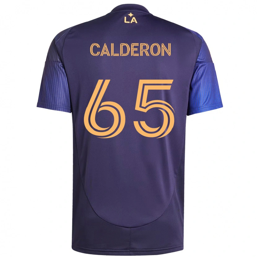 Danxen Kinder Juan Calderón #65 Lila Blau Auswärtstrikot Trikot 2025/26 T-Shirt Österreich
