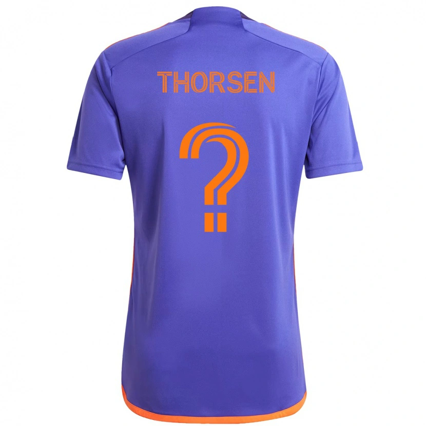Danxen Kinder Liam Thorsen #0 Lila Orange Auswärtstrikot Trikot 2025/26 T-Shirt Österreich