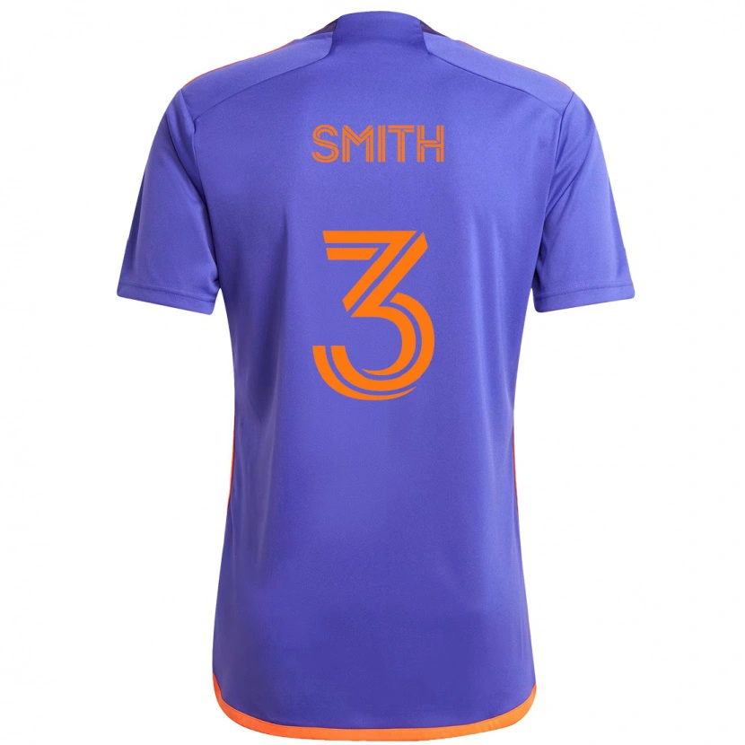 Danxen Kinder Brad Smith #3 Lila Orange Auswärtstrikot Trikot 2025/26 T-Shirt Österreich