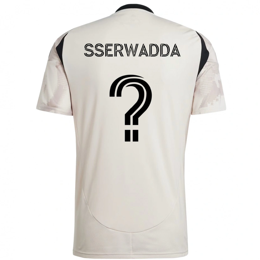 Danxen Kinder Steven Sserwadda #0 Beige Schwarz Auswärtstrikot Trikot 2025/26 T-Shirt Österreich