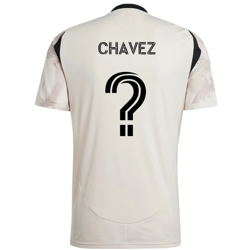 Danxen Kinder Sebasthian Chavez #0 Beige Schwarz Auswärtstrikot Trikot 2025/26 T-Shirt Österreich