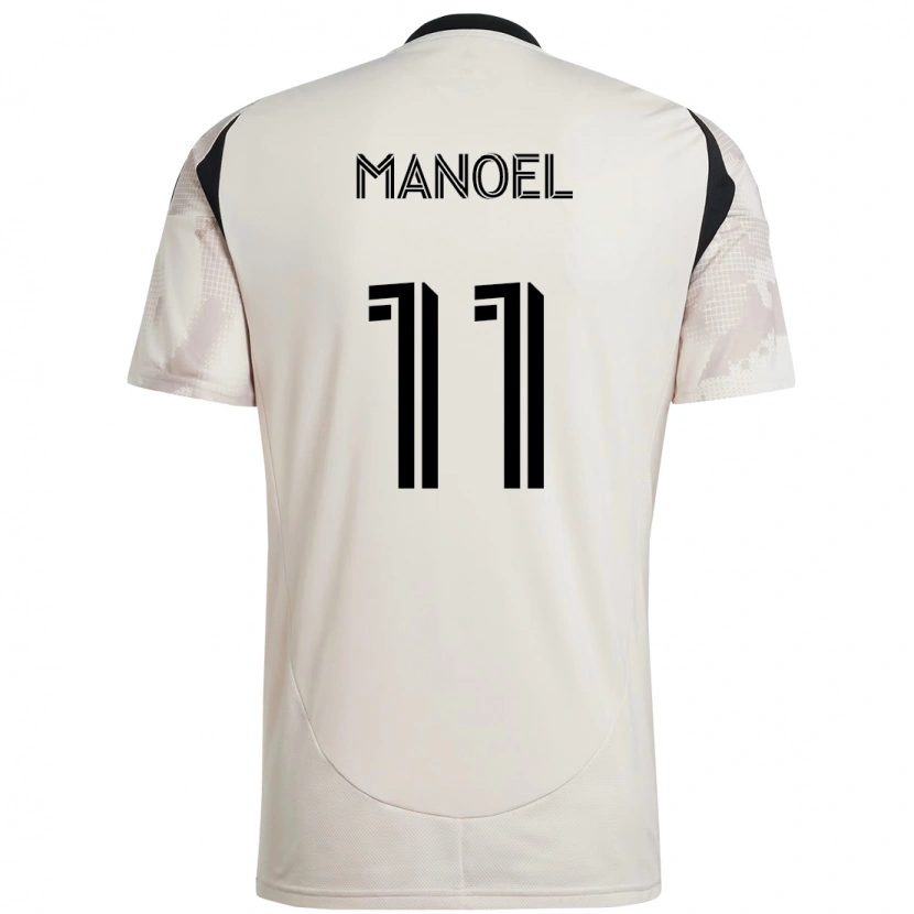 Danxen Kinder Elias Manoel #11 Beige Schwarz Auswärtstrikot Trikot 2025/26 T-Shirt Österreich