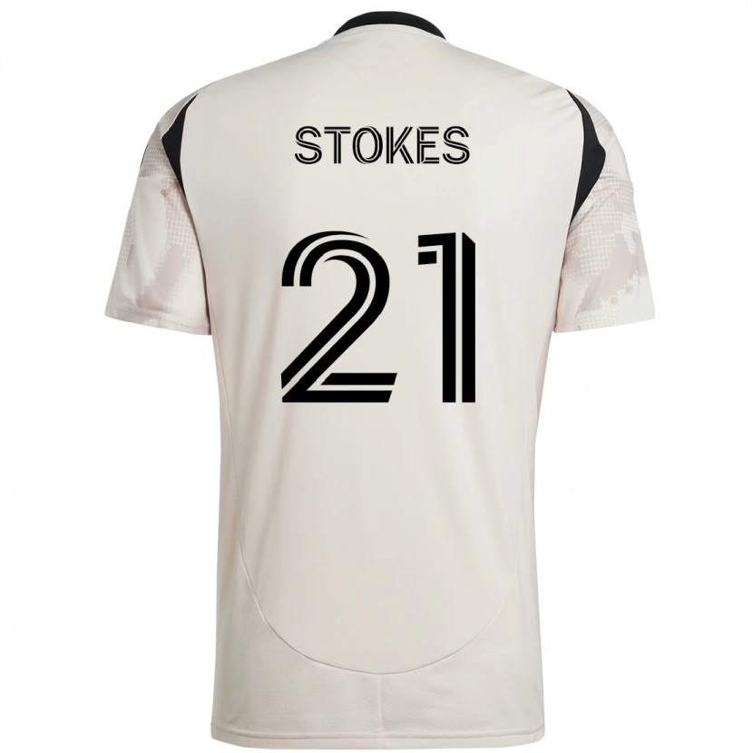 Danxen Kinder Aidan Stokes #21 Beige Schwarz Auswärtstrikot Trikot 2025/26 T-Shirt Österreich