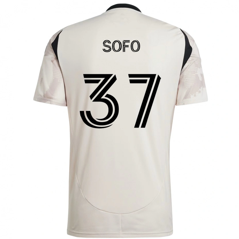 Danxen Kinder Mohammed Sofo #37 Beige Schwarz Auswärtstrikot Trikot 2025/26 T-Shirt Österreich
