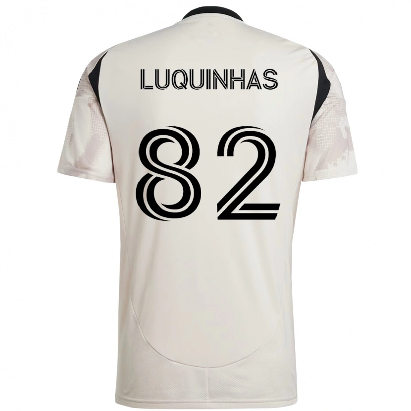 Danxen Kinder Luquinhas #82 Beige Schwarz Auswärtstrikot Trikot 2025/26 T-Shirt Österreich