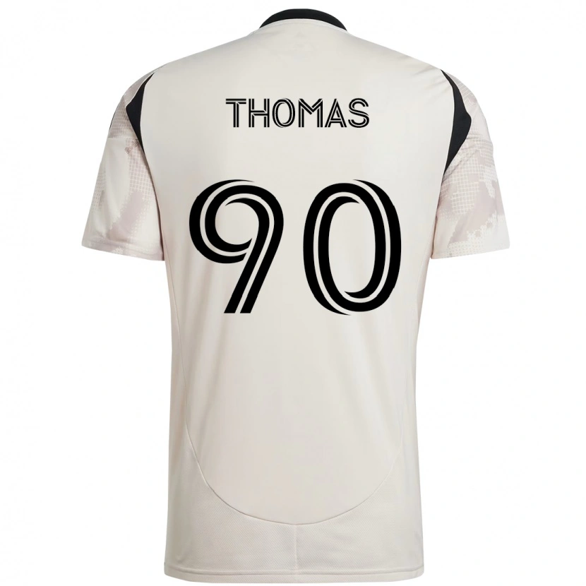 Danxen Kinder Oladayo Thomas #90 Beige Schwarz Auswärtstrikot Trikot 2025/26 T-Shirt Österreich