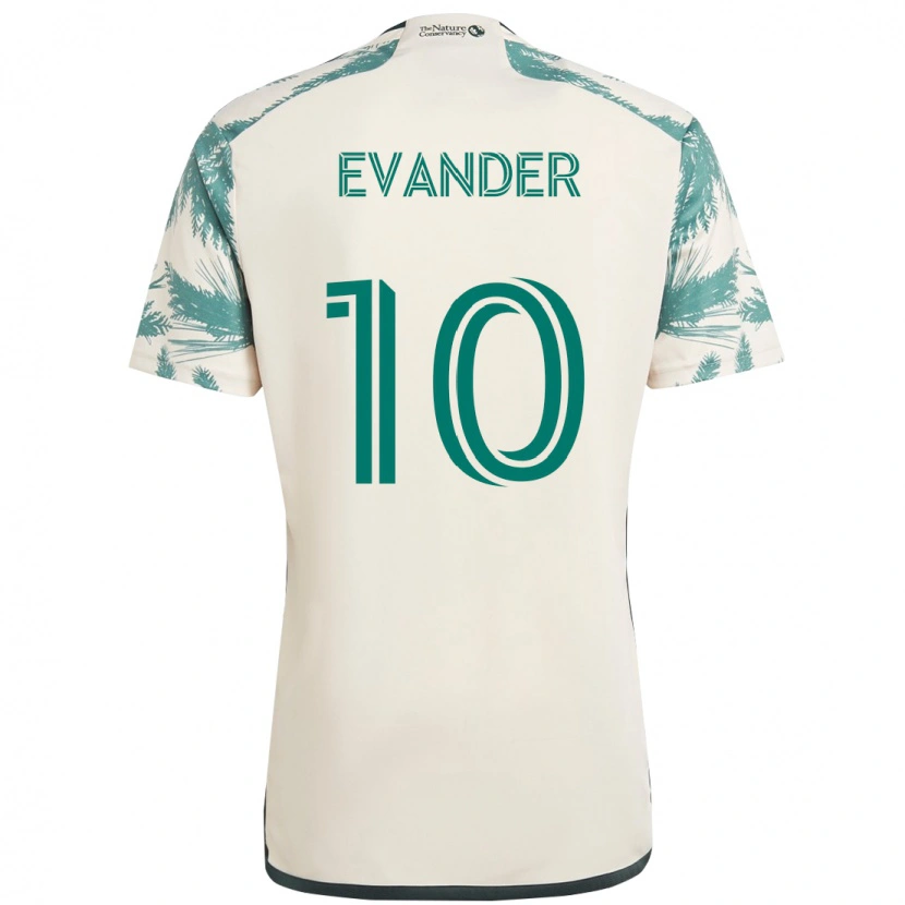 Danxen Kinder Evander #10 Beige Grün Auswärtstrikot Trikot 2025/26 T-Shirt Österreich