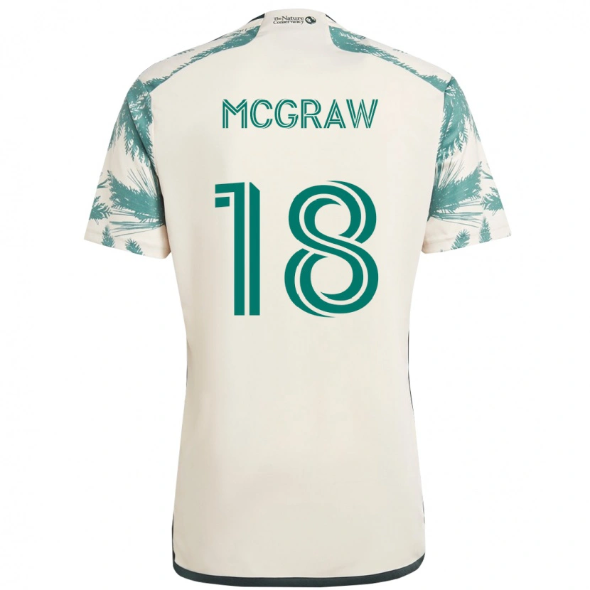 Danxen Kinder Zac Mcgraw #18 Beige Grün Auswärtstrikot Trikot 2025/26 T-Shirt Österreich