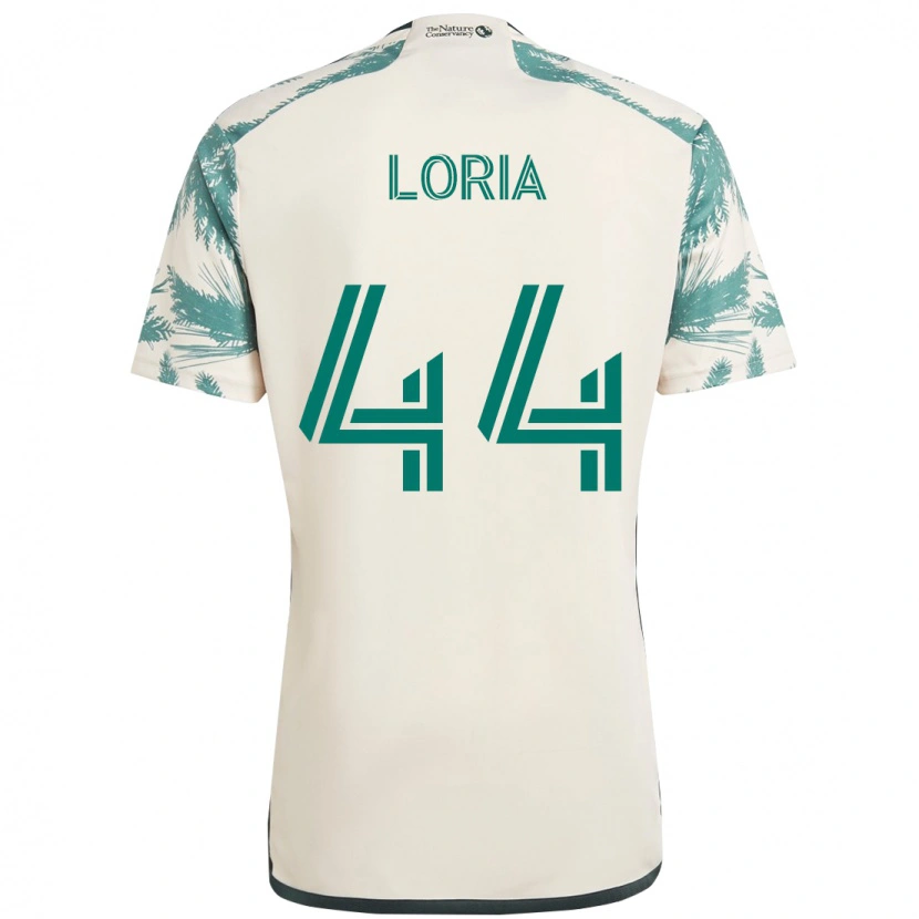 Danxen Kinder Marvin Loría #44 Beige Grün Auswärtstrikot Trikot 2025/26 T-Shirt Österreich