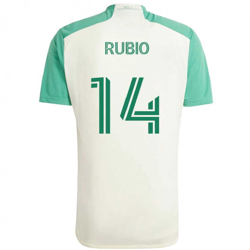 Danxen Kinder Diego Rubio #14 Weiß Grün Auswärtstrikot Trikot 2025/26 T-Shirt Österreich