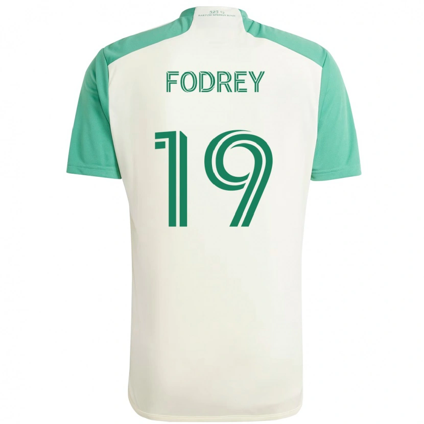 Danxen Kinder Cj Fodrey #19 Weiß Grün Auswärtstrikot Trikot 2025/26 T-Shirt Österreich